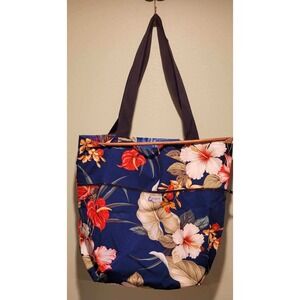 *ANIMAL RESCUE FUNDRAISER*Local Design USA reversible Hawaiian Floral Tote Bag